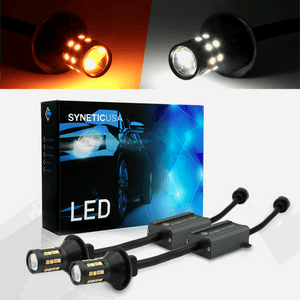 3rd Gen Built-in Resistors 40-LEDs Dual Color Switchback Front Turn Signal Light Bulbs