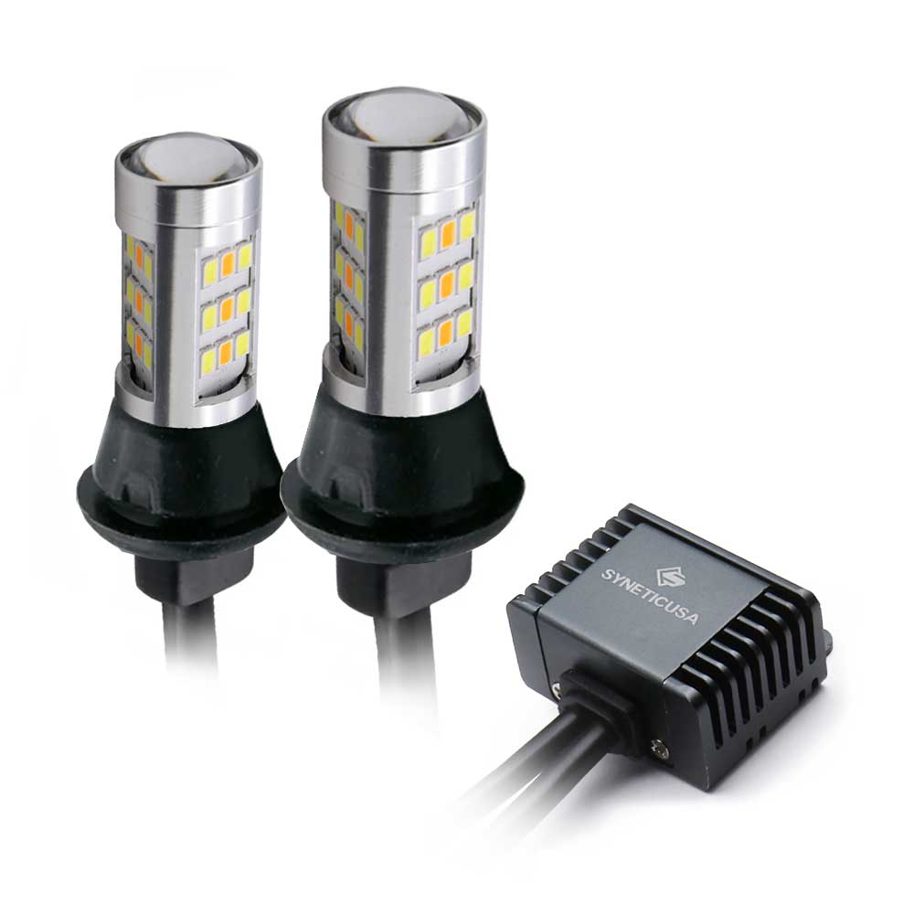 4th Gen Built-in Resistors LED Switchback Front Turn Signal All-in-One Light Bulbs