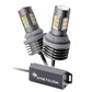 5th Gen Built-in Resistors White/Amber Switchback Front Turn Signal All-in-One Light Bulbs
