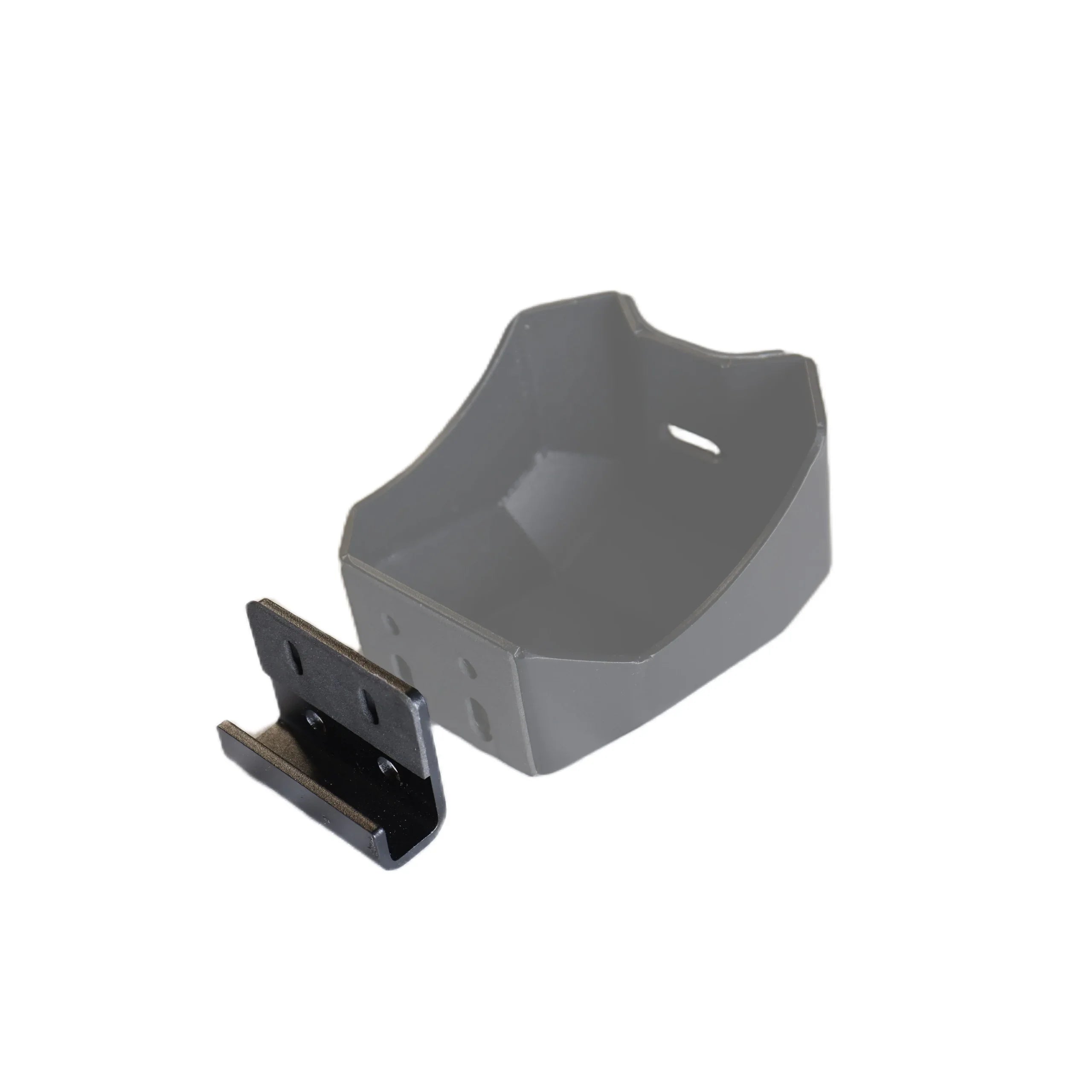 Crossbar base with a black adapter on a white background