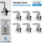 Tonneau cover clamp replacement set for Titan with SYNETIC USA branding.