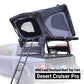 Wild Land Overland Roof Top Tent Bush Cruiser Pro on a vehicle with a blurred outdoor background