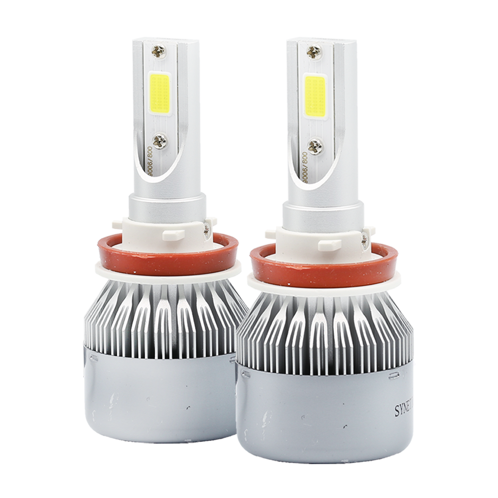 SYNETICUSA High/Low Beams LED Light Bulbs 7800LM 6000K White