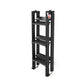 Black step ladder on a white background