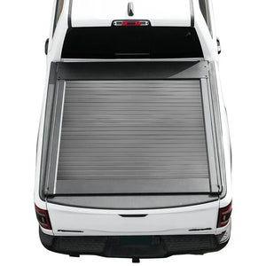 top to bottom view of syneticusa auto retractable tonneau cover