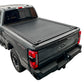 Gray Ford F-250 truck with a tonneau cover on a white background