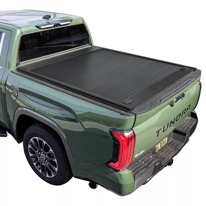 Toyota Tundra (5.5ft Bed w/ Factory Deck Rails) MB Retractable Hard Tonneau Cover