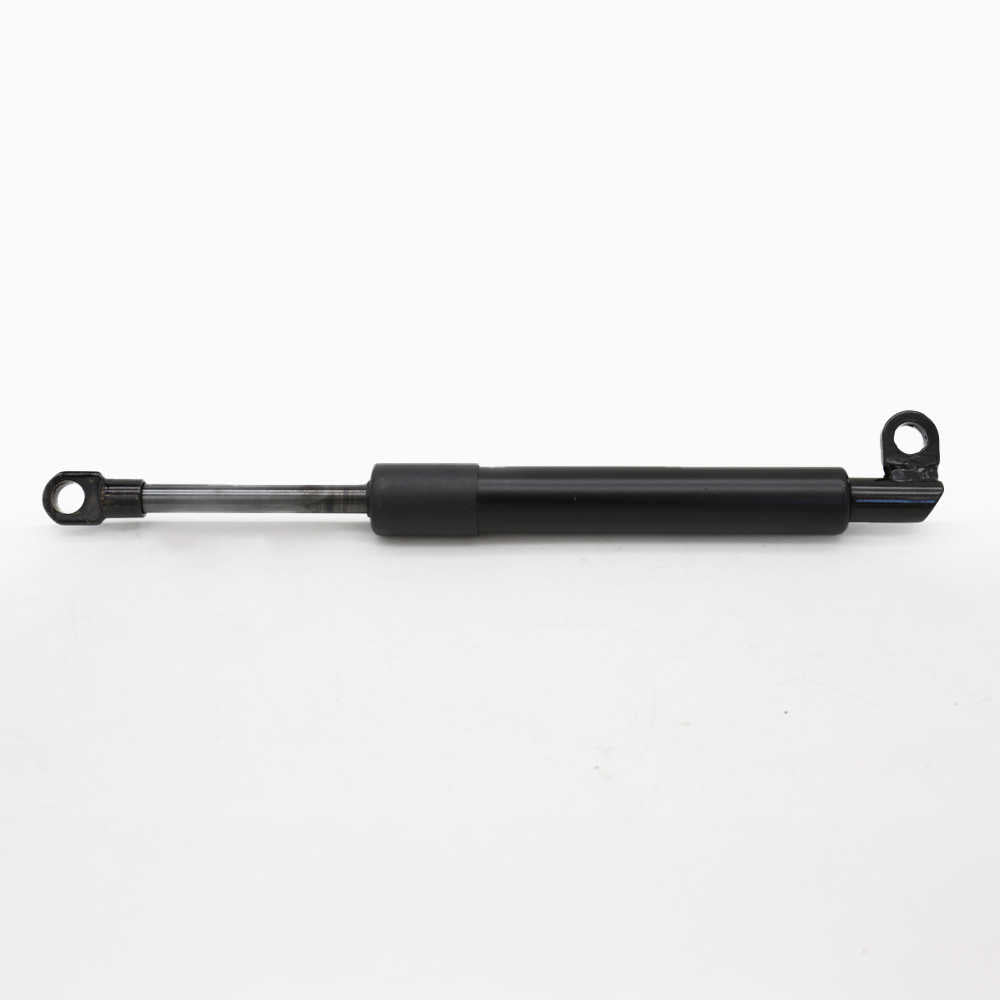 Black shock absorber on a white background