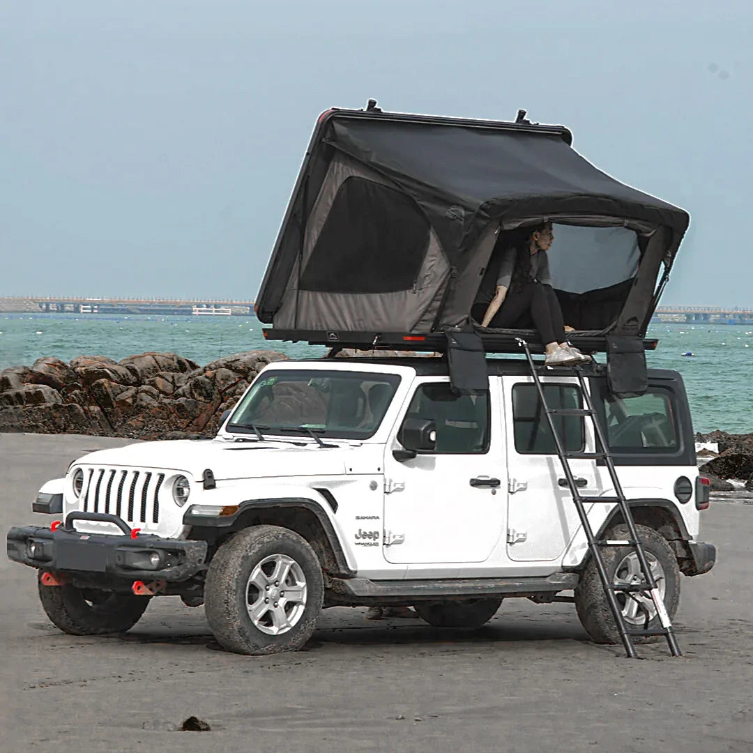 jeep with tent on top Wild Land Overland Roof Top Tent
