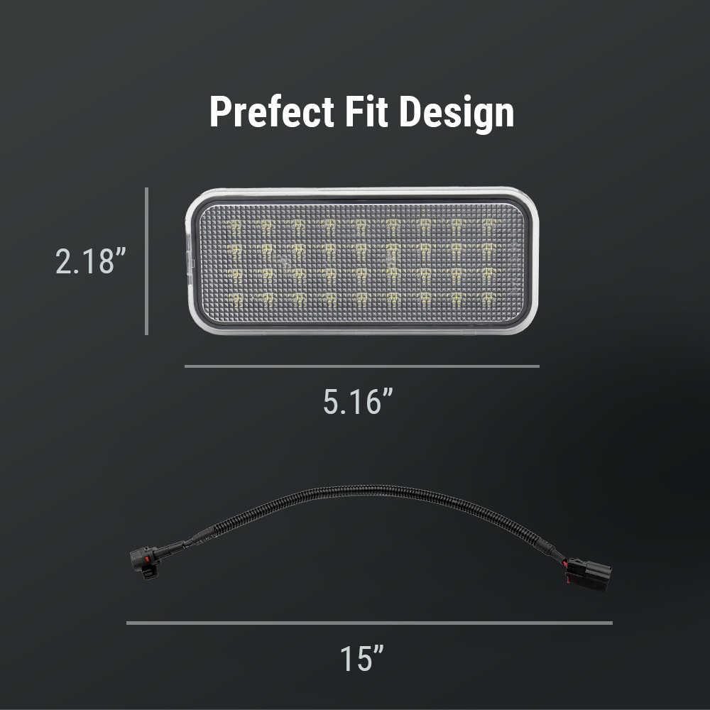 item dimension of Tacoma bed lighting kit