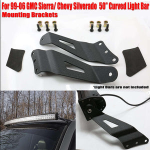 50 inches Curved Light Bar Mounting Brackets for 99-06 Silverado/Sierra