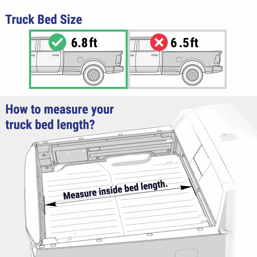 GMC Sierra 2500/3500 6.8ft Bed (82.3") MR Retractable PRO Tonneau Cover