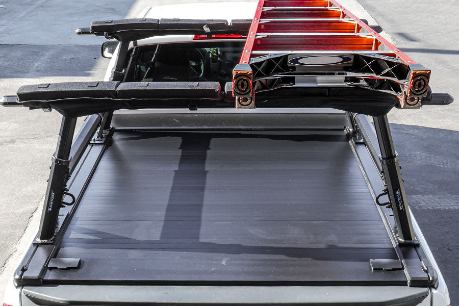 SYNETICUSA® R1S Aluminum Heavy Duty Adjustable Truck Bed Ladder Rack