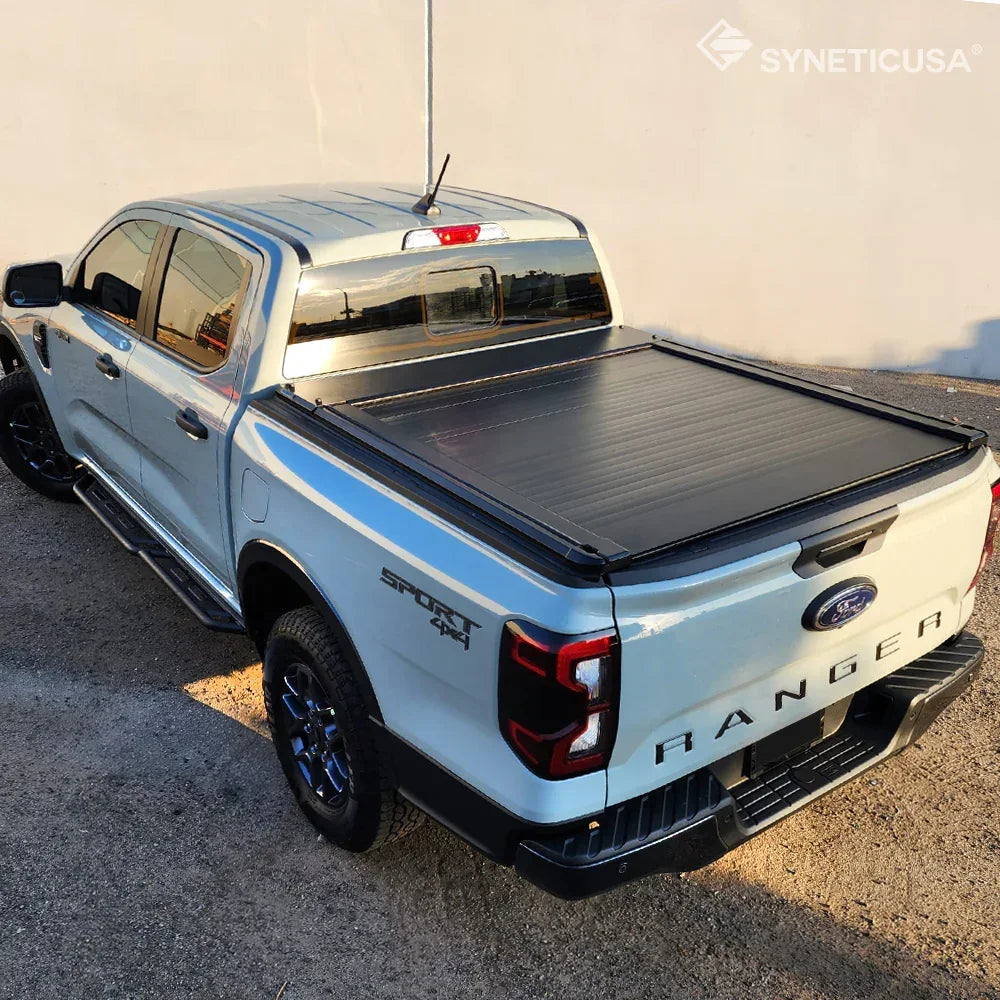 Ford Ranger Receiver Cover Ford Ranger (5ft Bed) MR Retractable PRO Tonneau Cover