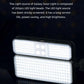Two LED light sources with text about the Galaxy Solar Light's LED beads on a dark background.