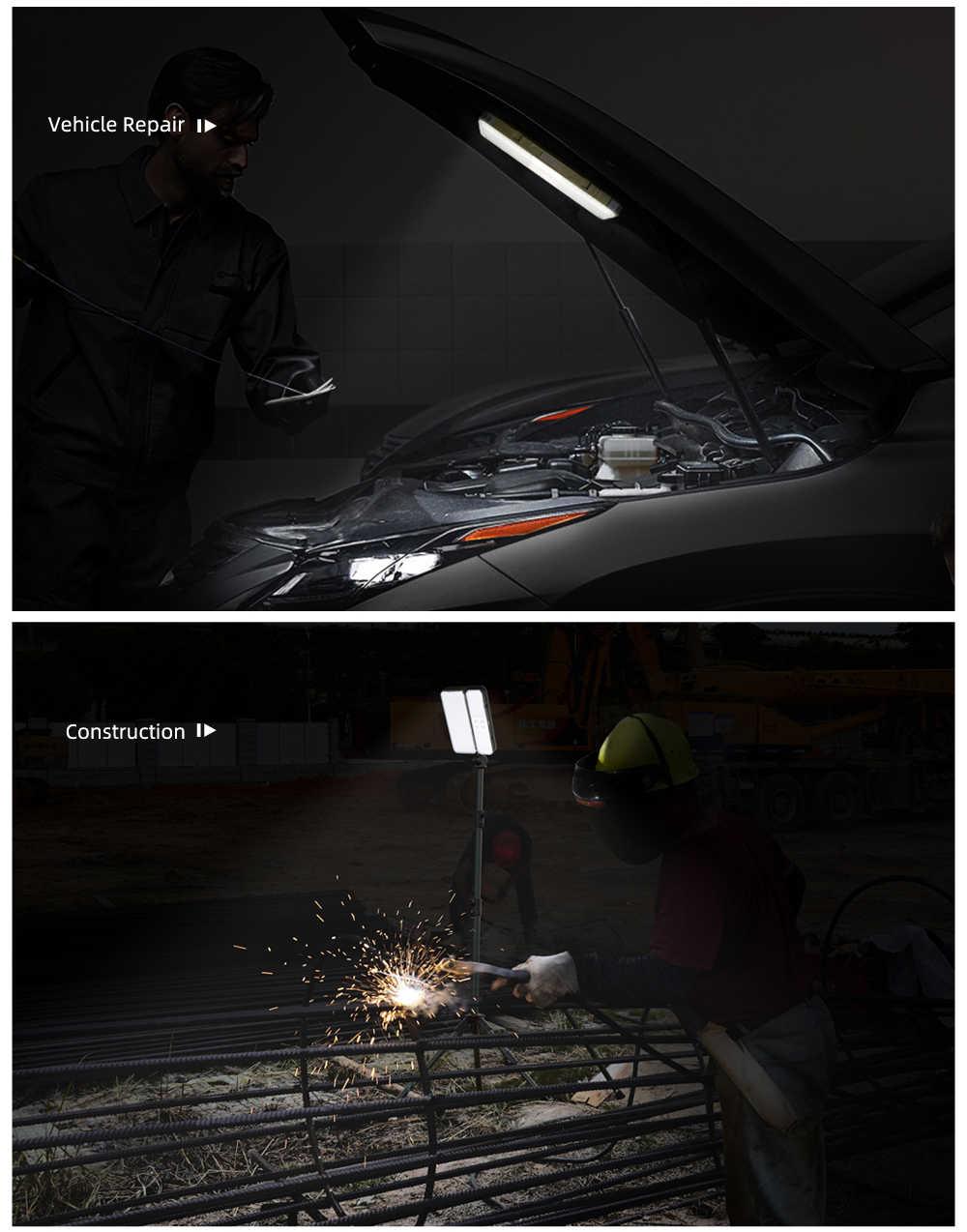 Two images showing a person working on a car and welding metal, with text labels 'Vehicle Repair' and 'Construction'.