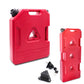 Plastic Portable Spare Gallon / Liter Fuel Tank Gas Container, Red, w/ Key Sets