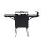 Portable camping stove with multiple burners on a white background