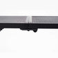 Metal platform on table with a white background