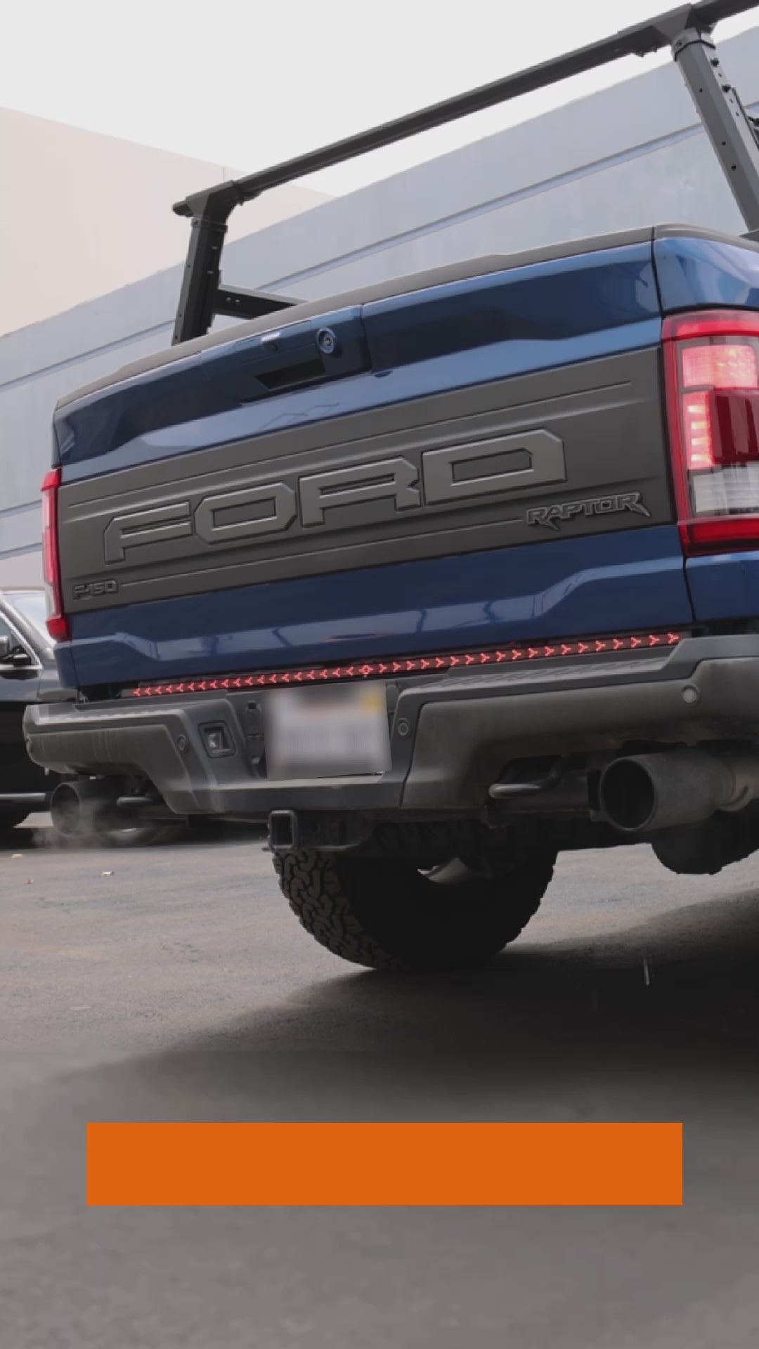 video of how arrow led tailgate light bar works in action