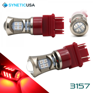 2X 3157 LED High Power 3030 Red Turn Signal Tail Brake Light Bulbs