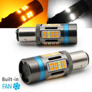 3rd Gen. CANBUS Error Free LED Type 1 White and Amber Switchback Bulbs