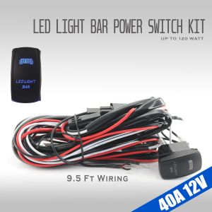 9.5ft wiring led light bar power switch kit