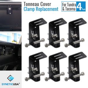 Six Sets of L-Clamps for SyneTrac-Pro|AR|ER (Tundra and Tacoma w/ Deck Rails)