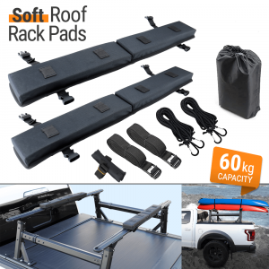 Black Soft Roof Rack Pad, Kayak / Surfboard / Snowboard Holder