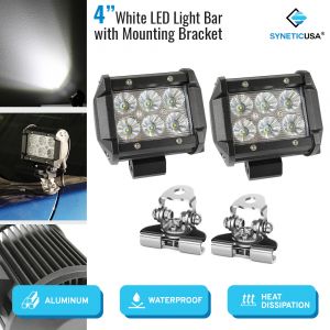 2 sets of led spot lights with mounting brackets