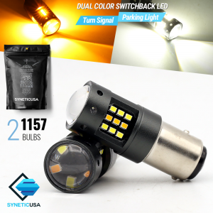 1157 2016-Chip 33-LED Dual Color Switchback LED bulbs