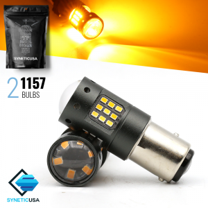 1157 2016-Chip 33-LED Amber Yellow LED bulbs