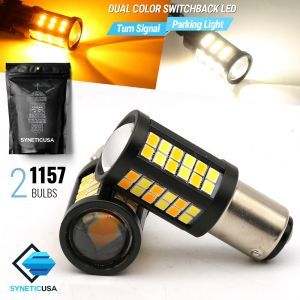 1157 2835-Chip 64-LED Dual Color Switchback LED bulbs