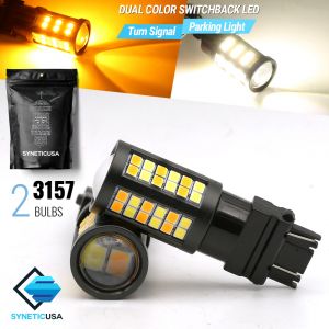 3157 2835-Chip 64-LED Dual Color Switchback LED bulbs