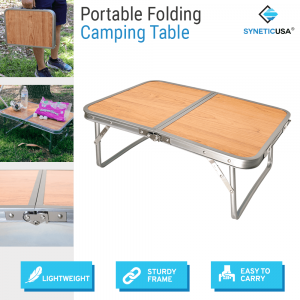 Foldable Mini Wooden Table for Camping / Potluck / Outdoor Activity