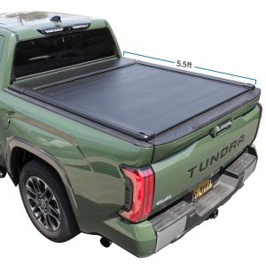 Army green Tundra with SyneticUSA auto retractable tonneau cover