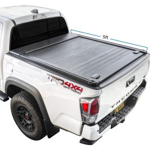 img of white 2022 Tacoma TRD short bed with SyneTrac-PRO