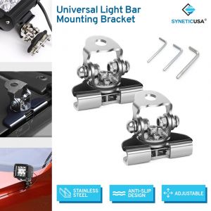 Two Set of Universal Adjustable LED Light Bar Mounting Brackets