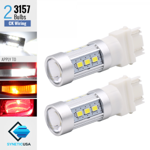 3157 CK 2835 1400 Lumen Extreme High Power Xenon White 6000K LED bulbs