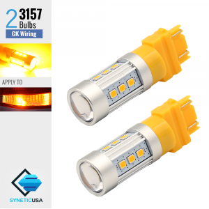 3157 CK 2835 900 Lumen Extreme High Power Amber Yellow LED bulbs