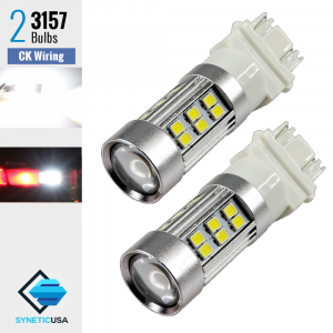 3157 CK 2835 27SMD 1100 Lumen Extreme High Power Xenon White 6000K LED bulbs