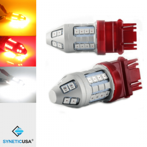 Cartridge-Shape 30-LEDs 50 Watts Yellow/White/Red Type-1 Switchback LED Light Bulbs