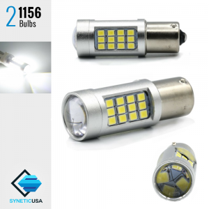 2018 1200 Lumens 1156 High Power Projector LED White Reverse Back Up Light Bulbs