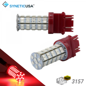 2X 3157/3156 Red 40W High Power 2835 SMD LED Turn Signal Blinker Corner Light bulbs