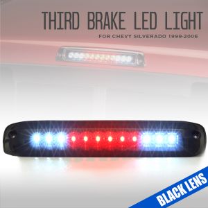 LED 3rd Brake Light for 1999-2006 Chevy Silverado Replacement, Black Housing, Smoke Lens