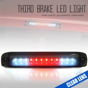 LED 3rd Brake Light 1999-2006 Chevy Silverado Replacement, Clear Housing, Smoke Lens