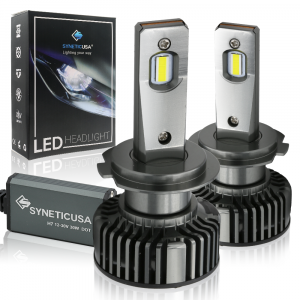 ZL Series H7 CSP LED Headlight Fog Light Bulbs Kit Low Beam 6000K White 6000 Lumen