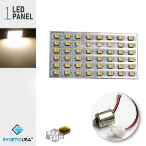 T10/1156 3528 LED Panel Super Bright 48-SMD LED Bulbs (Warm White)