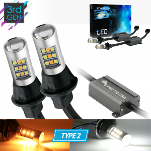 Error Free LED Type 2 Switchback Light Bulbs w/ Decoder, 33-LEDs, Version 3
