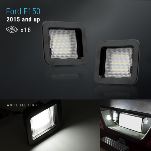 LED Bright White Tag License Plate Light Bulbs Assembly For 2015-2019 Ford F-150